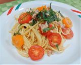 柚子胡椒ソースで冷製パスタ作り方5写真