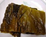 豆腐と海老の 高菜漬け炒め煮作り方2写真