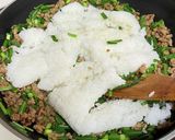 パパッと♫豚ひき肉とニラの特製チャーハン作り方10写真