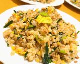 パパッと♫豚ひき肉とニラの特製チャーハン作り方13写真