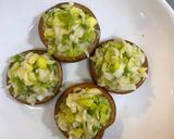 レンジで簡単！ねぎ塩しいたけ作り方4写真