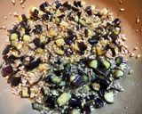 我が家の丼　なすとひき肉のルーロー飯作り方8写真