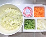 ツナ缶と細切り野菜のコールスロー作り方1写真