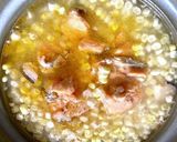とうもろこしと　鮭の中骨入り　栄養ご飯作り方1写真