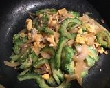 我が家の丼　ゴーヤチャンプル丼作り方4写真