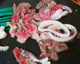 ホットプレートで焼きうどん作り方1写真