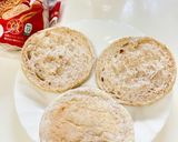 休日の朝食に♫ベーコンエッグマフィン作り方1写真