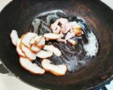 子ども向けベーコンと椎茸のクリームうどん作り方2写真