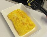 簡単!バター醤油風味の*桃ソース*卵焼き作り方4写真