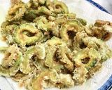 苦味を抑えた、カレー風味のゴーヤの唐揚げ作り方6写真