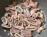 イカのねぎ盛り塩炒め作り方4写真