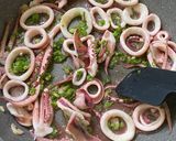 イカのねぎ盛り塩炒め作り方5写真