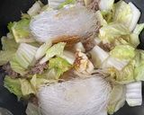 ワンパンでパパッと白菜とひき肉の春雨炒め作り方3写真