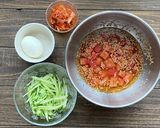 韓国冷麺風冷やしそうめん作り方1写真