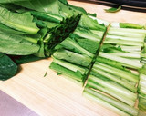 小松菜と厚揚げの炒め物　作り方1写真