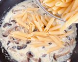 きのことブルーチーズのペンネ作り方9写真
