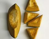 ジップロックで♡レンジ かぼちゃの煮物作り方1写真