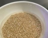 ルクルーゼで♡キノコの玄米炊き込みご飯作り方1写真