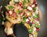 【筋肉飯】タコと夏野菜のドライカレー作り方2写真