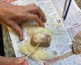 簡単#トンカツの衣は竹串でつけよう作り方2写真
