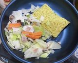白だしの効いた焼きそば作り方3写真