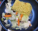 白だしの効いた焼きそば作り方4写真