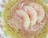 ゼンブヌードル!桃の冷たいスパゲティー作り方15写真
