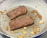 牛肉ステーキ焼き彩りミックス!(^^)!作り方4写真