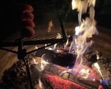 [キャンプ] 焼き桃！簡単デザート作り方2写真