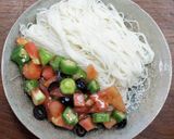 トマトとオクラのぶっかけそうめん作り方5写真