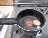 半熟ゆで卵作り方4写真
