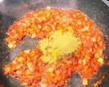 チャナマサラ風甘長唐辛子入スパイスカレー作り方4写真