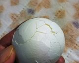 ツルツルゆで卵（画鋲でポチっと）作り方5写真