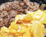 牛丼にオン♪つぼ漬けの玉子焼き作り方4写真