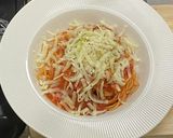 トマトとチーズたっぷりのワンポットパスタ作り方13写真