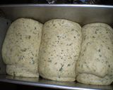 緑茶たっぷり食パン(全粒粉入り)♪作り方4写真