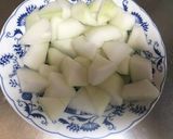 冷たくひんやりと冬瓜の鶏そぼろあんかけ作り方2写真