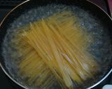 ベーコンの豆乳スープパスタ作り方2写真