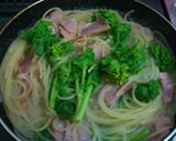 ベーコンの豆乳スープパスタ作り方3写真