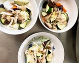 肉無豆腐茄子椎茸きな粉味噌炒味八宝菜風作り方8写真