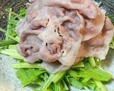 豚冷しゃぶサラダ　ゴーヤチップスのせ作り方6写真