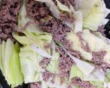 食材2つ!キャベツとひき肉のピリ辛炒め作り方5写真