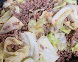 食材2つ!キャベツとひき肉のピリ辛炒め作り方6写真