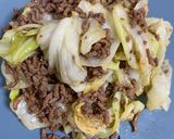食材2つ!キャベツとひき肉のピリ辛炒め作り方9写真