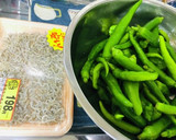 万願寺とうがらしとジャコ炒め作り方1写真
