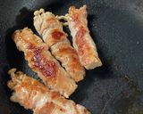 【お弁当】ポン酢でサッパリえのきの肉巻き作り方2写真