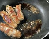 【お弁当】ポン酢でサッパリえのきの肉巻き作り方4写真