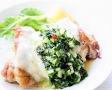お肉＆お魚に乗せて【小松菜のソース】作り方6写真