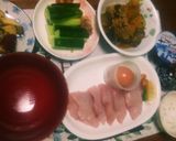 ハマチ(ブリ)の刺身を卵かけご飯にon作り方12写真