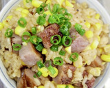 炊飯器でとうもろこしと牛肉の炊き込みご飯作り方21写真
